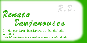 renato damjanovics business card